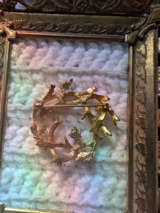 Panetta Modernist Brutalist Branch Pin Brooch