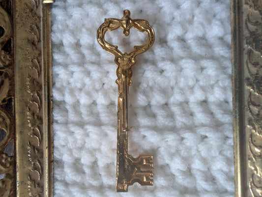 Skeleton Key Brooch